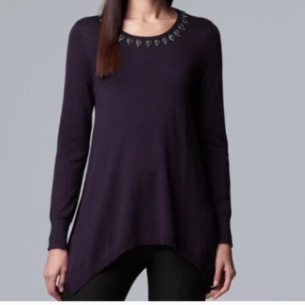 NWT Simply Vera Vera Wang Tunic Sweater